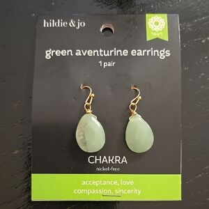 Hildie & Jo Green Aventurine Earrings